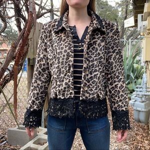 90s Vintage Leopard Print Jacket by Spiegal